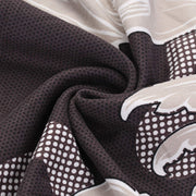 Printed Chair Cover(Grey Flower Pattern)