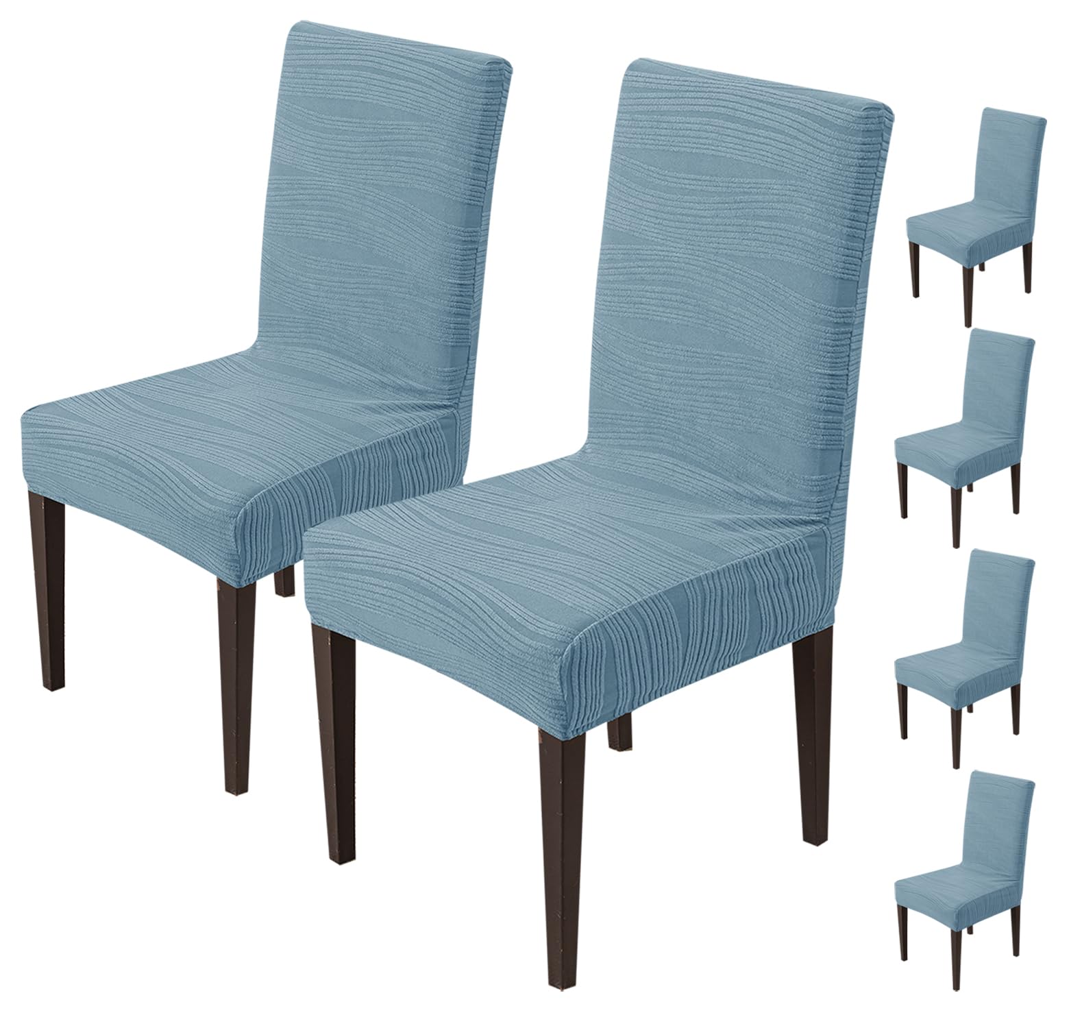 Stretchy Universal Jacquard Waterproof Chair Cover (Light Blue)