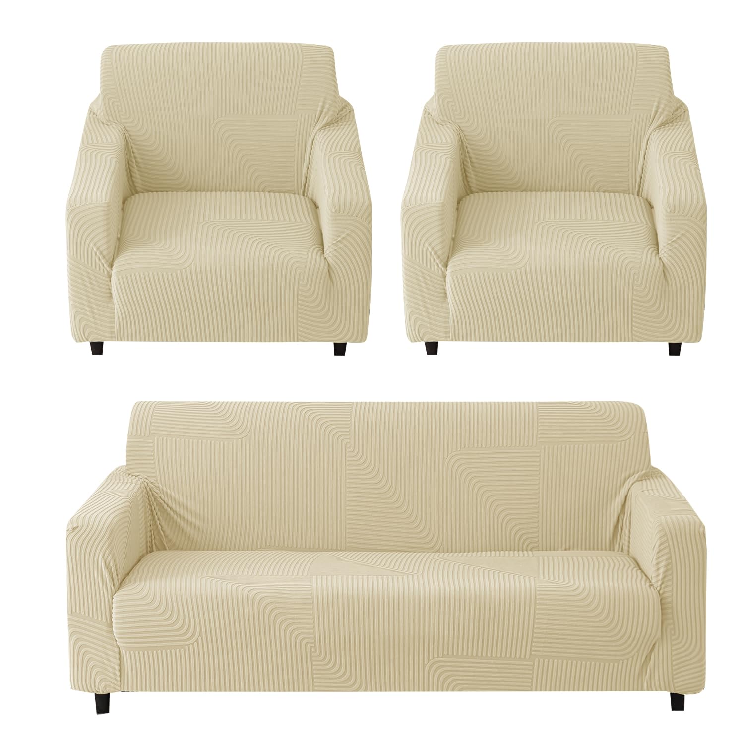 Universal Jacquard Waterproof Thickened Fabric Sofa Cover 3 + 1 + 1 Seater