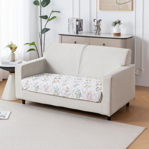 Printed Quilted Sofa Cover for 1/2/3/4 Seater Anti-Slip- Baghe Bahar