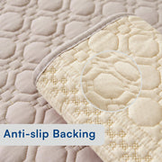 Glacier Series Quilted Sofa Cover – Soft, non-slip & washable furniture protector- Walnut