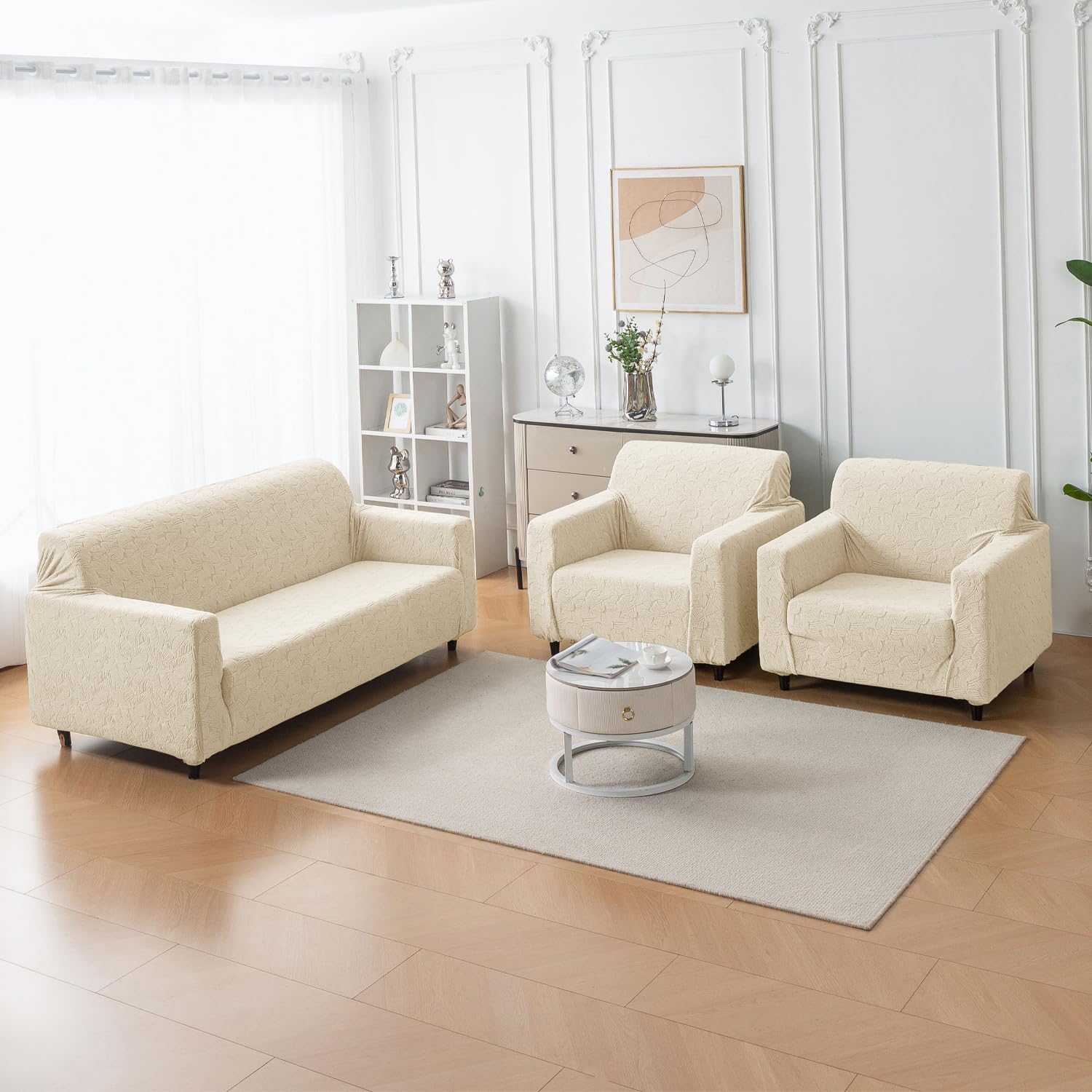 Universal Jacquard Stretchable Sofa Cover (3+1+1)