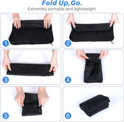 Convertible Garment Bag & 7-Piece Packing Cubes Set – Black