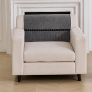 Tuxedo Luxury Chenille Sofa Mat - Grey Chenille Fabric 1 Pc