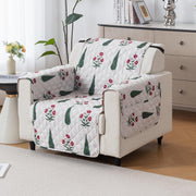 Mughal Series Anti-Slip Sofa Cover Mat with Pocket – Polyester Couch Protector(Shalimar Garden)