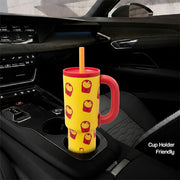 1200ml Insulated Stainless Steel Tumbler with Handle (Printed)