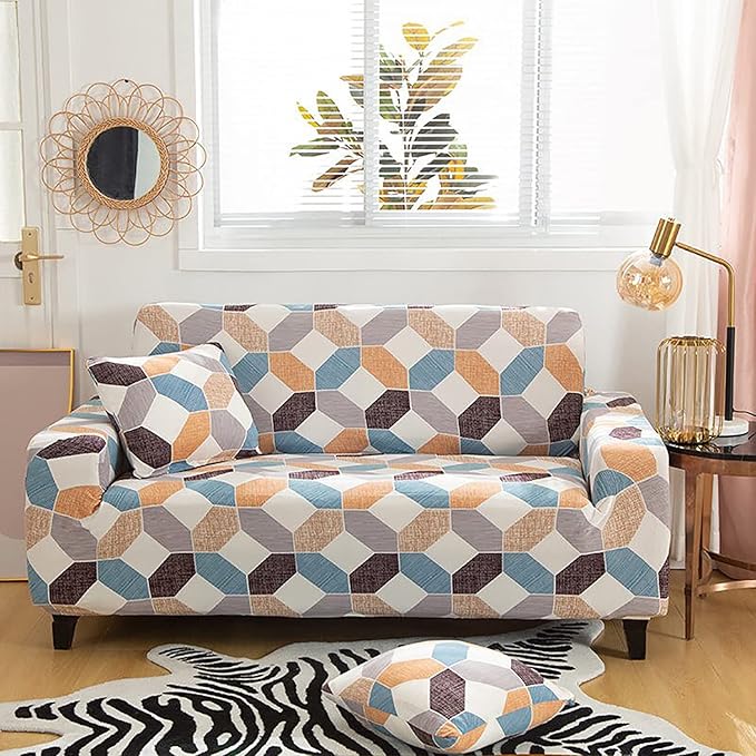 Universal Sofa Cover (White Bamby)