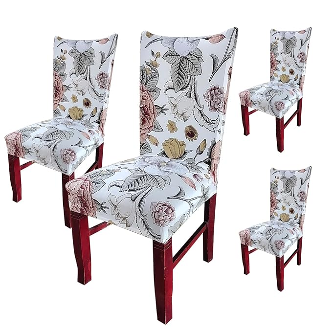 Elastic Chair Cover (Beige Bliss)