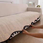 Grain Luxury Chenille Sofa Mat Ash Chenille Fabric 1 Pc