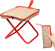 Lightweight Folding Camping Stool with Carry Bag – 10" Portable Outdoor Seat"