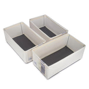 Oxford Cloth Storage Bins Closet & Wardrobe Shelves (Small Beige)