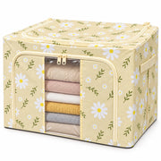 Clothing Storage Box 66 Litre - Cream Flower