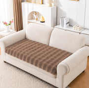 Rabbit Plush Sofa Cover Mat One Seater - Sage