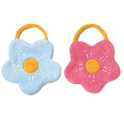 Flower Shaped Hanging Towels Soft Coral Fleece Hand Towels (Set of 2)