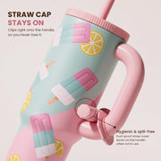 1200ml Insulated Stainless Steel Tumbler with Handle (Printed)