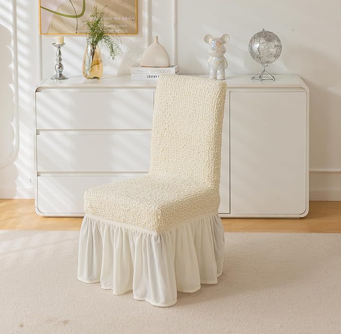 Italian Pattern 450 GSM Chair Cover (Cream)