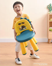 Detachable Baby Chair, Adjustable Backrest, Compact Chair & Stool for Toddlers
