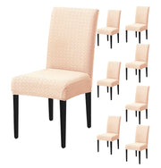 Elastic Jacquard Chair Cover Stretch Removable (cream)