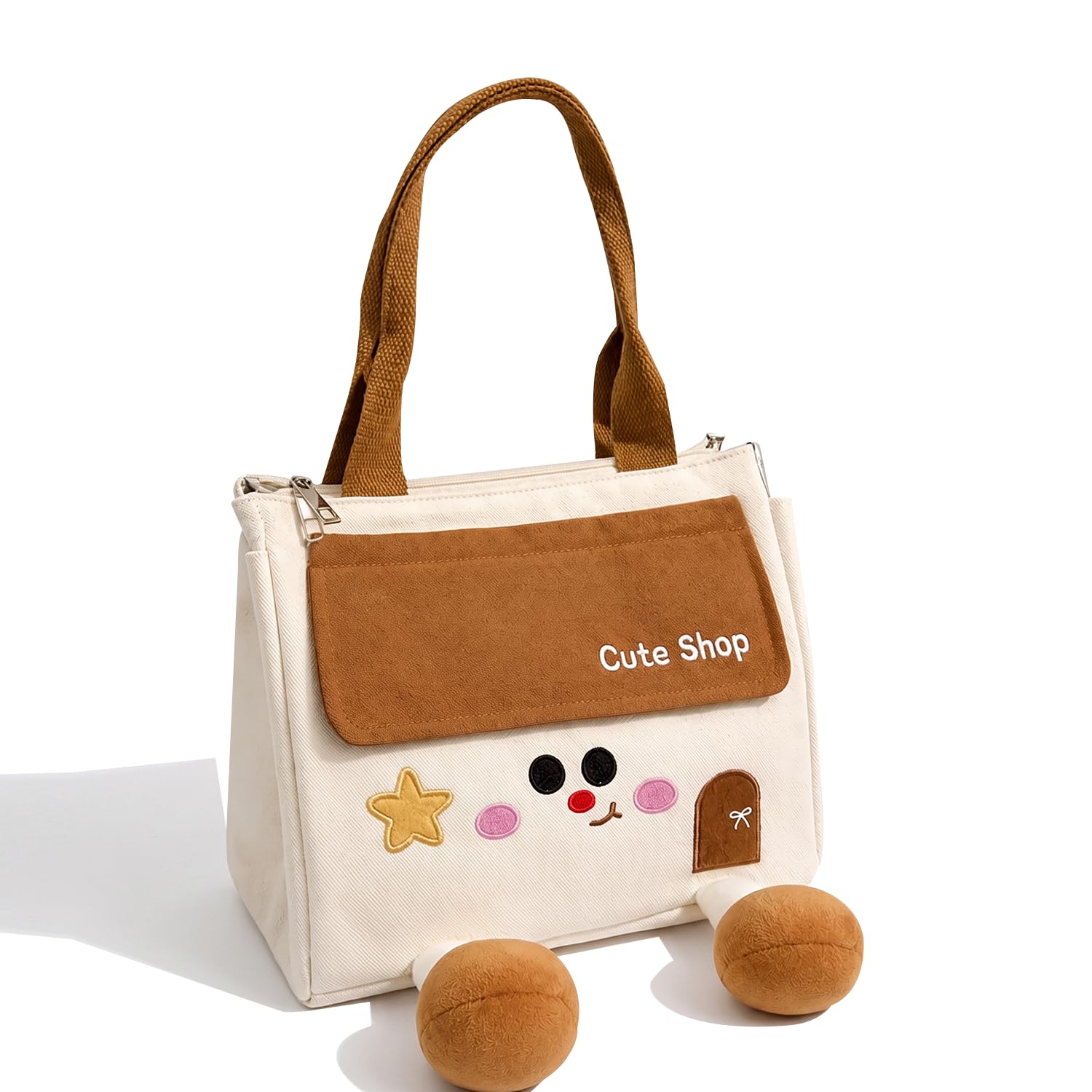 3D Leg Insulated Lunch Bag, Cute Thermal Lunch Tote, Large Capacity Meal Bag