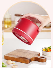 304 Stainless Steel Bento Lunch Box for Adults, 2 Stackable Containers (Red)