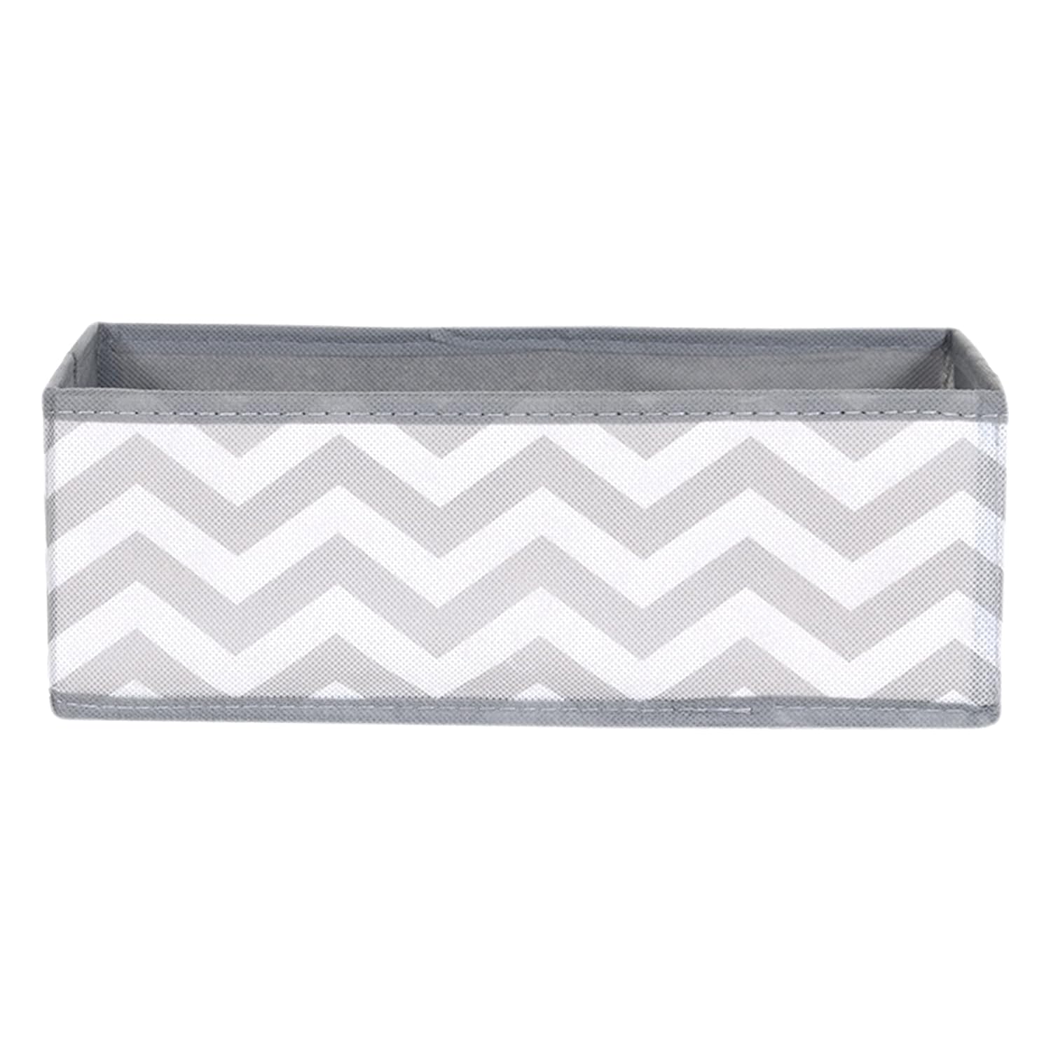 Storage Box/ Organizer Cube for Closet/ Dresser/ Drawer - Set of 3 Grey Wave