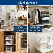 Shoe Storage Organizer Boxes White