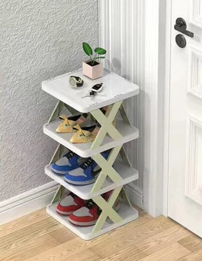 8 Tier Shoes Storage Cabinet for Saving Space-Green