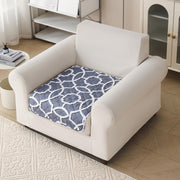 'Aura Petal Series' Quilted Sofa Mat Printed – Anti Slip (Octa Grey)