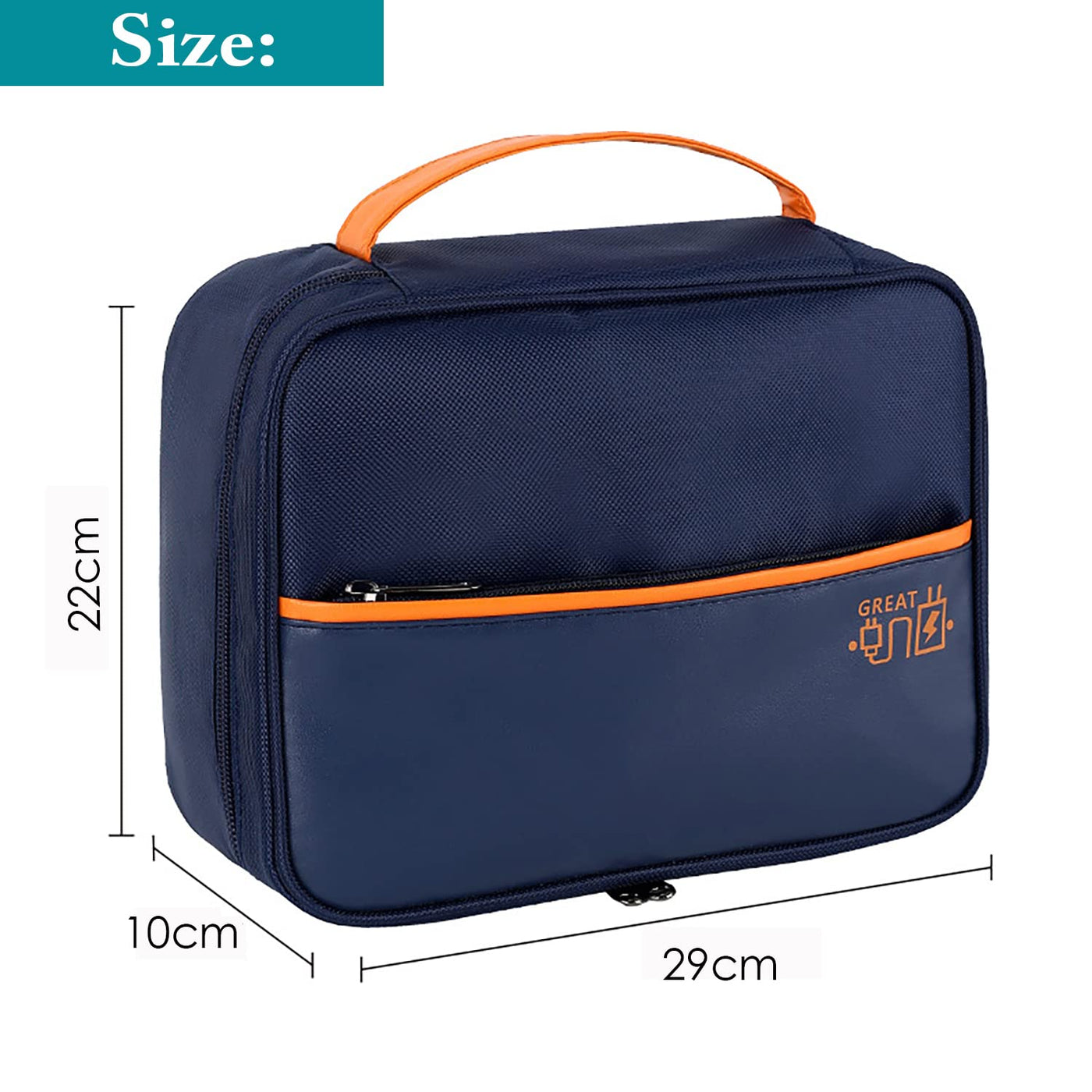 Electronics Travel Organizer Double Layer Cable