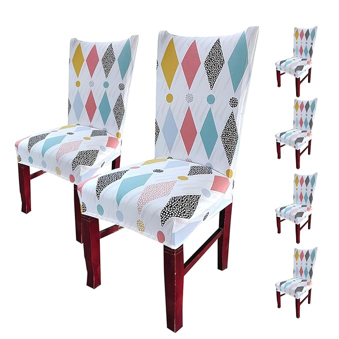 Elastic Chair Cover Stretch Removable Washable (White)