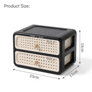 Drawer Storage Box for Cosmetics - Black