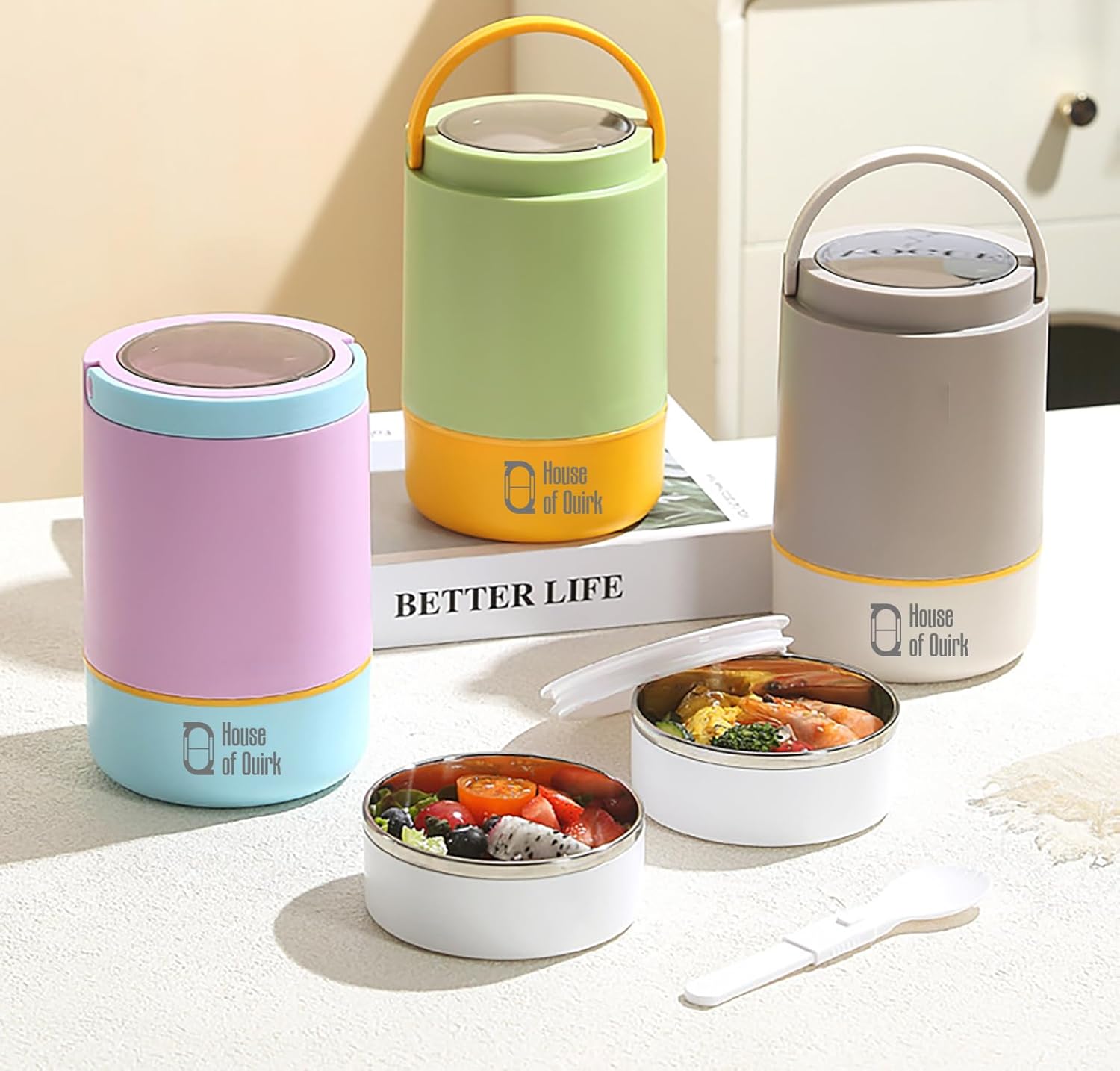 304 Stainless Steel Lunch Box - 900ml Three-Layer