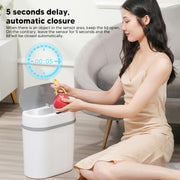 Smart Automatic Sensor Dustbin Oval shape Trash Bin Black 12 Litre