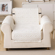 Quilted Printed Sofa Cover for Indian Sofa Set – Washable (Snowflake)