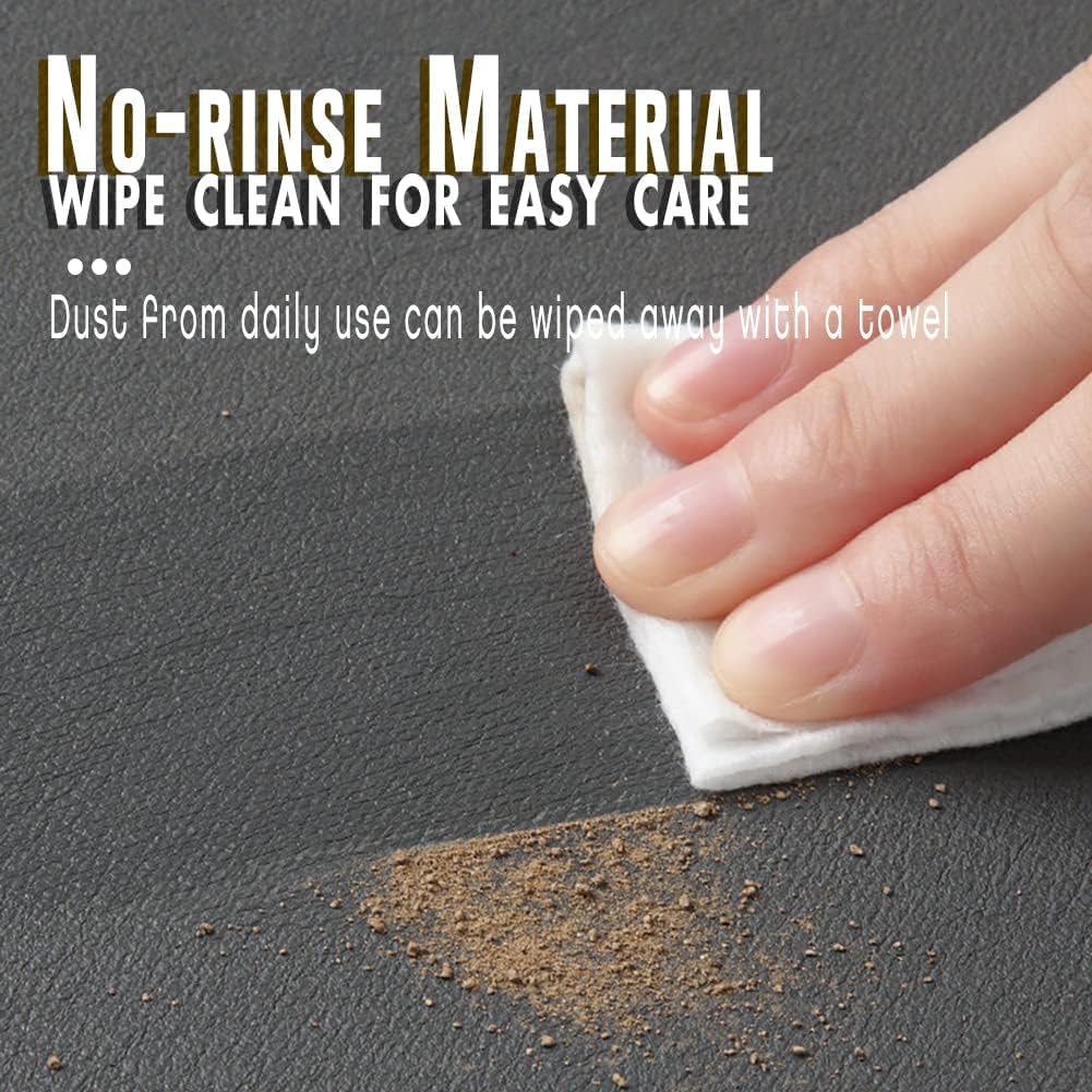 Absorbent Quick Dry Bath Mat - Thin Bathroom Rugs Non Slip, Flat, Fast Drying (Bear, Brown/White Check)