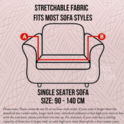 Universal Jacquard Fabric Sofa Cover- Pink