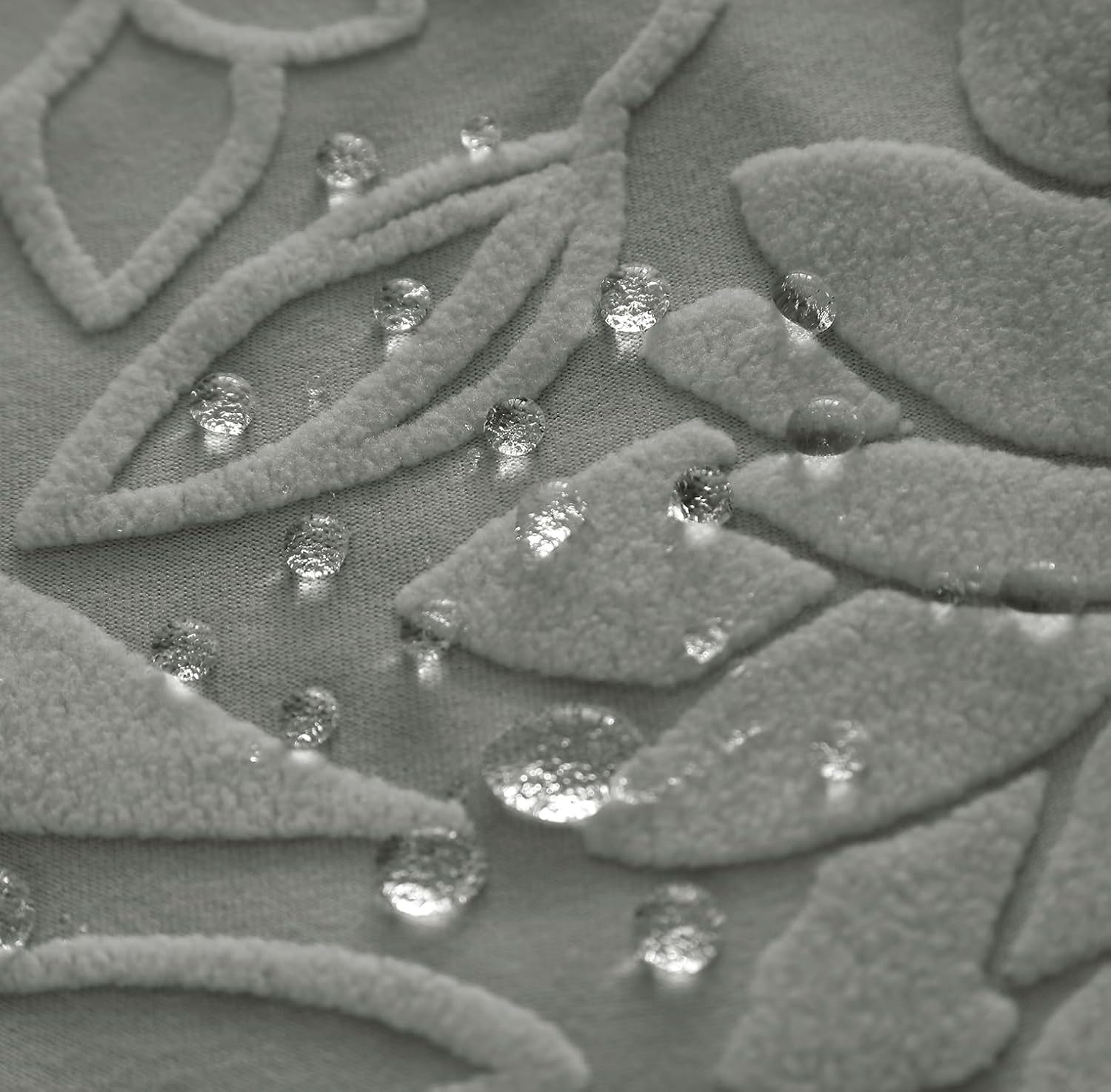 Universal Jacquard Waterproof Camellia 3 + 2 Seater Sofa Cover (Dark Grey)