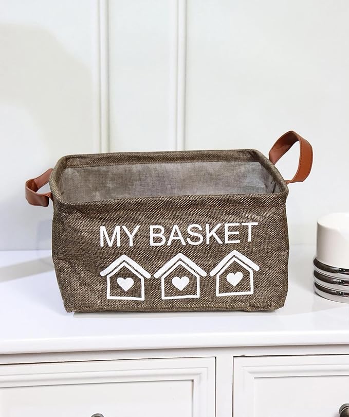 Foldable Baskets Bins Clothes Desktop Mini Boxes (Multicolor, Pack of 3)