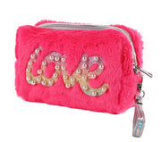 Faux Fur Purse Zipper Pouch
