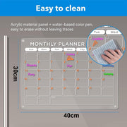 Magnetic Dry Erase Calendar(40x30cm)