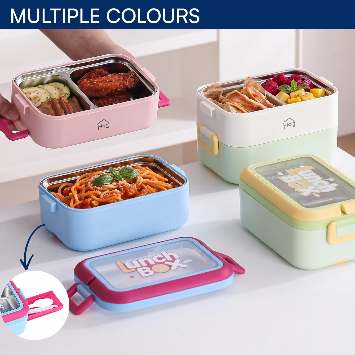 1200ml Stainless Steel Insulated Lunch Box