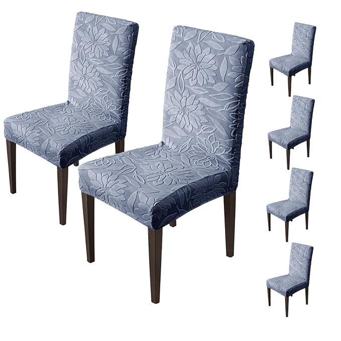 Universal Camellia Jacquard Waterproof Chair Cover (Dark Blue)