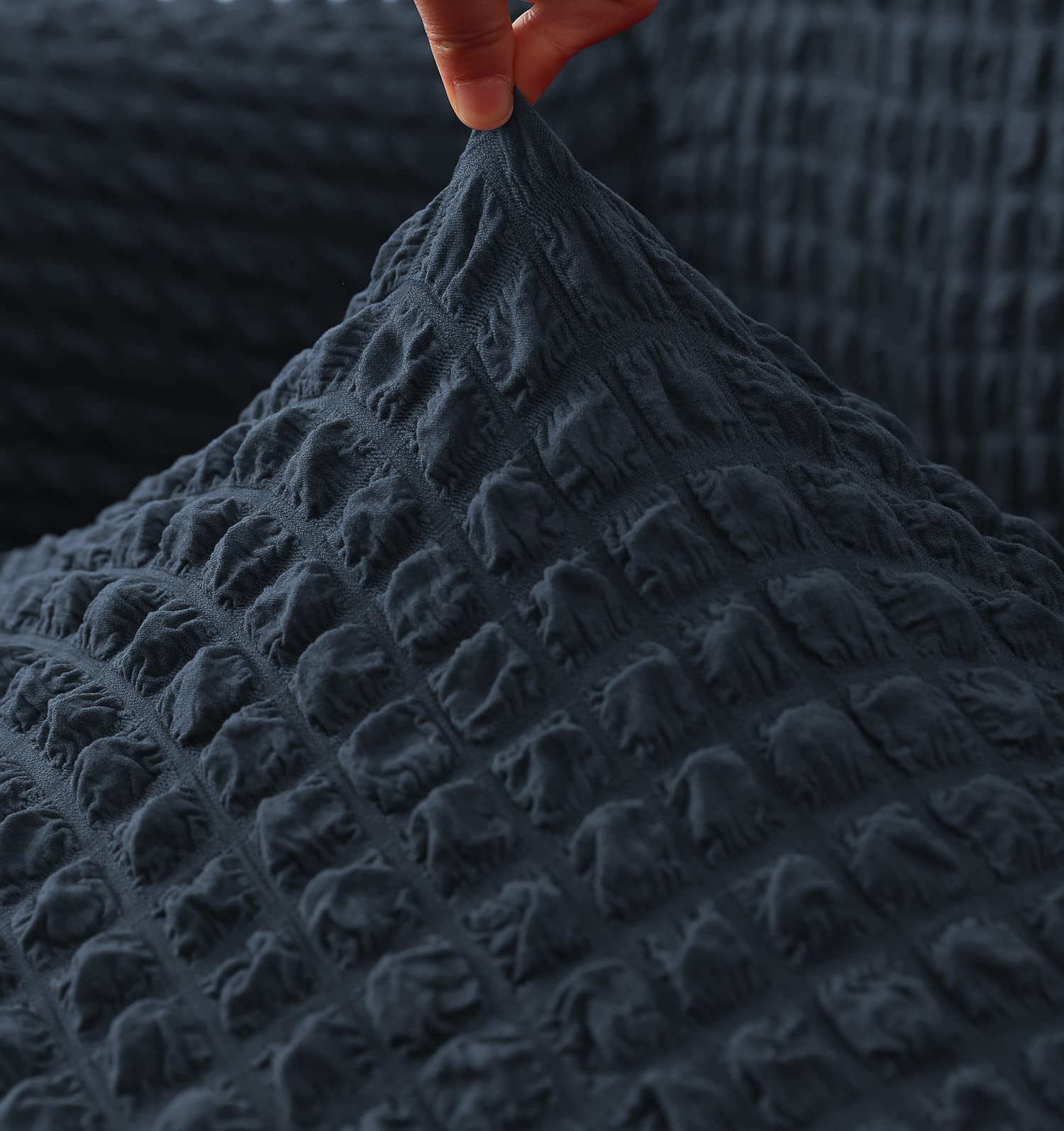 Turkish Bubble Frill Five Seater 3 + 1 + 1 Sofa Slipcovers 280 GSM