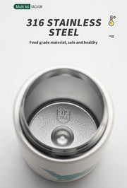 QUIRKPOP 400ml 316 Stainless Steel Kids Bottle – Duckbill Straw & Lockable Lid