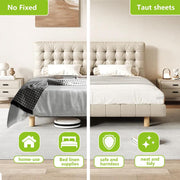 Bed Sheet Holders – Set of 4 Fitted Sheet Corner Locks, Keep Sheets Tight and Secure