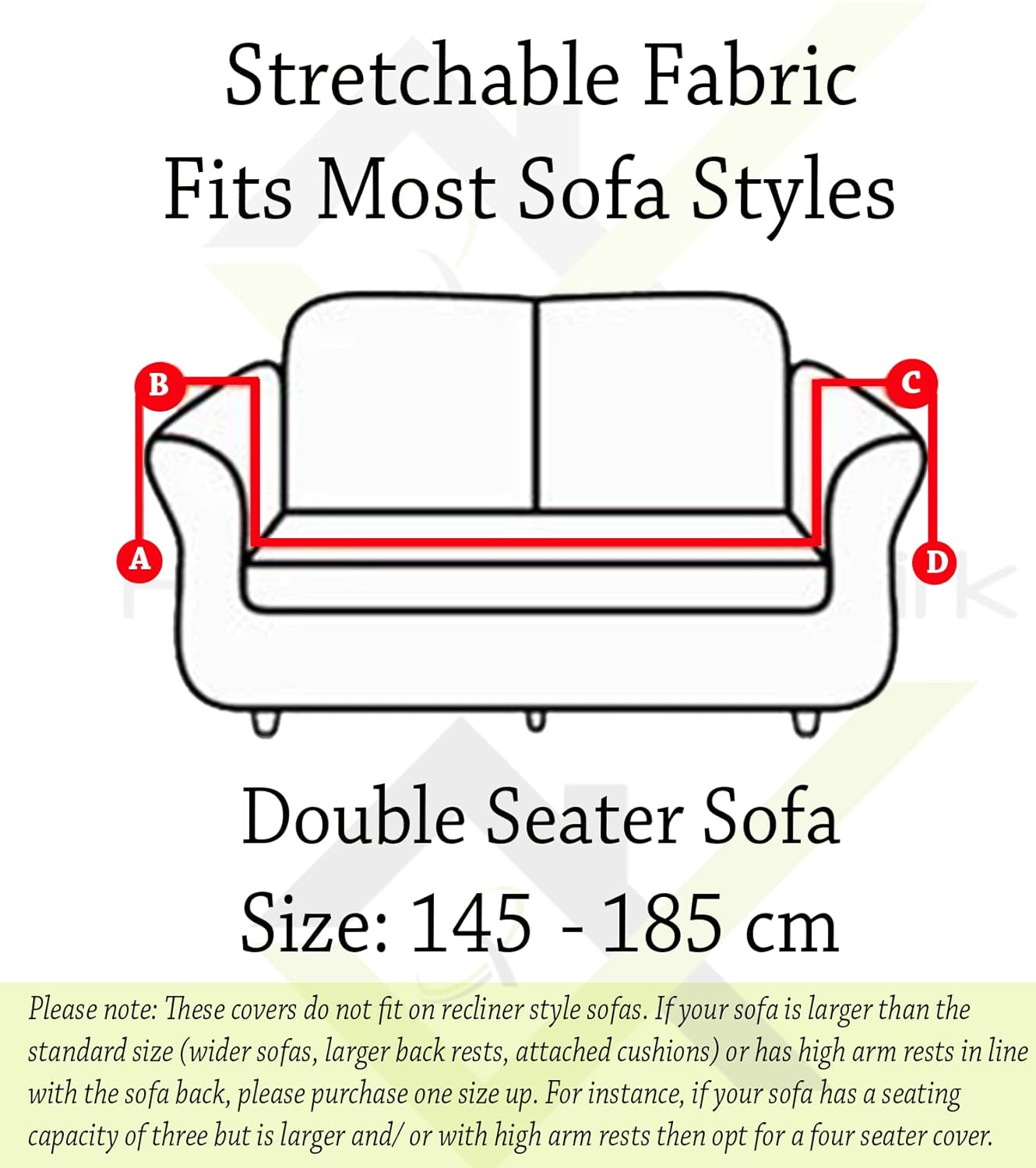 Polyester Solid Universal Sofa Cover (Red)