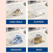 Shoe Storage Organizer Boxes White