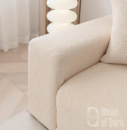 Universal Jacquard Fabric Sofa Cover- Beige