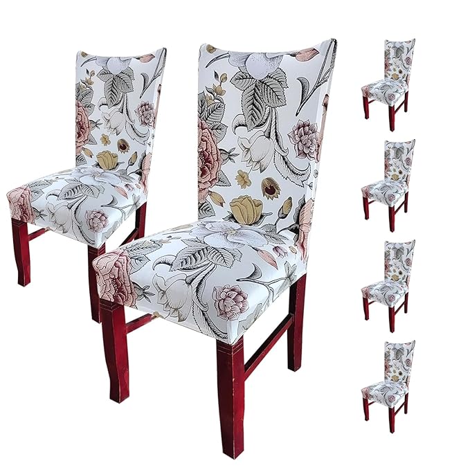 Elastic Chair Cover (Beige Bliss)