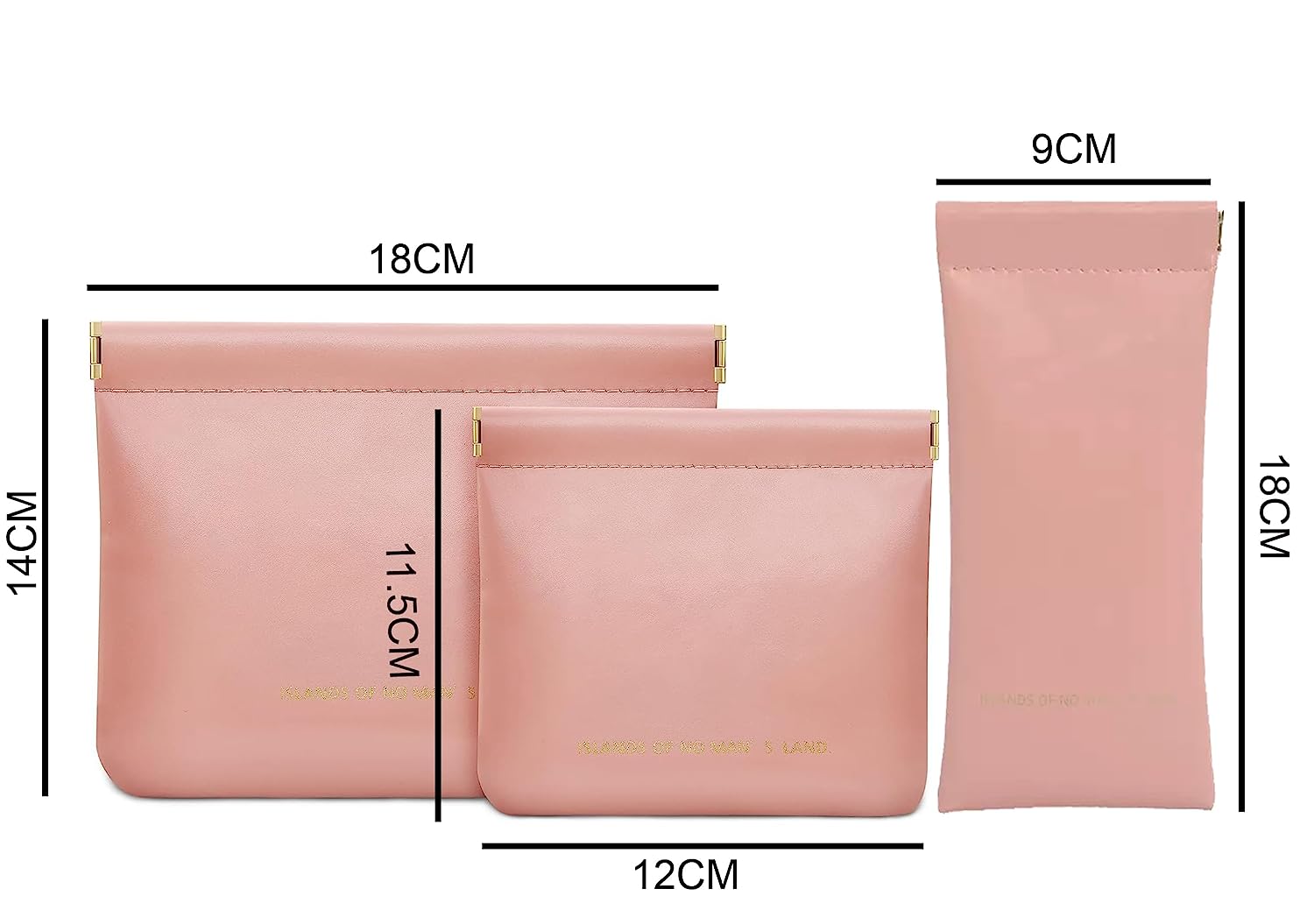 Set of 3 Cosmetic Pouch